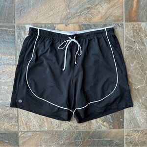Athleta Take Two Basketball Shorts Black Running Shorts Women's Size Medium